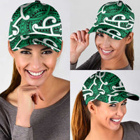 Aotearoa Maori Kowhaiwhai Classic Cap Kakariki Puhoro and Patiki
