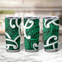 Aotearoa Maori Kowhaiwhai Tumbler Cup Kakariki Puhoro and Patiki LT9 - Polynesian Pride