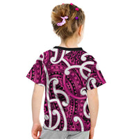 Aotearoa Maori Kowhaiwhai Kid T Shirt Mawhero Puhoro and Patiki LT9 - Polynesian Pride