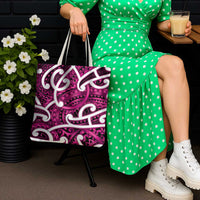 Aotearoa Maori Kowhaiwhai Tote Bag Mawhero Puhoro and Patiki