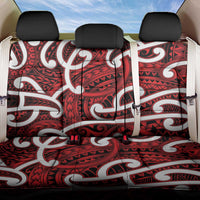 Aotearoa Maori Kowhaiwhai Back Car Seat Cover Whero Puhoro and Patiki LT9 One Size Red - Polynesian Pride