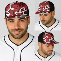 Aotearoa Maori Kowhaiwhai Baseball Net Cap Whero Puhoro and Patiki