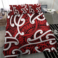 Aotearoa Maori Kowhaiwhai Bedding Set Whero Puhoro and Patiki