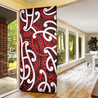 Aotearoa Maori Kowhaiwhai Door Cover Whero Puhoro and Patiki LT9 - Polynesian Pride