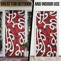 Aotearoa Maori Kowhaiwhai Door Cover Whero Puhoro and Patiki LT9 - Polynesian Pride