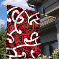 Aotearoa Maori Kowhaiwhai Garden Flag Whero Puhoro and Patiki LT9 - Polynesian Pride