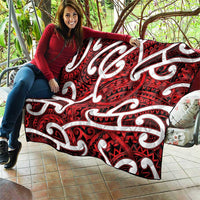 Aotearoa Maori Kowhaiwhai Quilt Whero Puhoro and Patiki