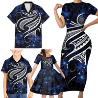 Micronesia Constitution Day Family Matching Short Sleeve Bodycon Dress and Hawaiian Shirt Since 1979 with Polynesian Hibiscus Pattern