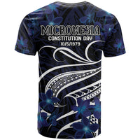 Micronesia Constitution Day T Shirt Since 1979 with Polynesian Hibiscus Pattern LT9 - Polynesian Pride