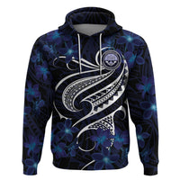 Micronesia Constitution Day Zip Hoodie Since 1979 with Polynesian Hibiscus Pattern