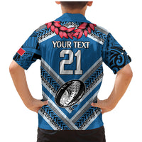 Custom Manuma Samoa Rugby Family Matching Mermaid Dress and Hawaiian Shirt Ula fala Samoan Siva Tau Tribal