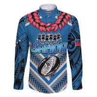 Custom Manuma Samoa Rugby Family Matching Off Shoulder Maxi Dress and Hawaiian Shirt Ula fala Samoan Siva Tau Tribal