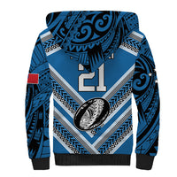 Custom Manuma Samoa Rugby Sherpa Hoodie Ula fala Samoan Siva Tau Tribal LT9 - Polynesian Pride