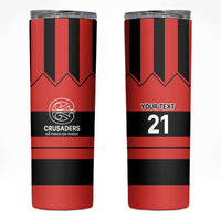 New Zealand Rugby Pacific Custom Skinny Tumbler Whatumoana Classic Retro 2025 LT9 Red - Polynesian Pride