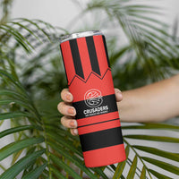 New Zealand Rugby Pacific Custom Skinny Tumbler Whatumoana Classic Retro 2025 LT9 - Polynesian Pride