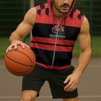 New Zealand Rugby Pacific Custom Sleeveless Zip Hoodie Whatumoana Classic Retro 2025 LT9 - Polynesian Pride