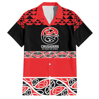 New Zealand Rugby Pacific Custom Family Matching Summer Maxi Dress and Hawaiian Shirt Whatumoana Maori Kowhaiwhai Pattern LT9 Dad's Shirt - Short Sleeve Blue - Polynesian Pride