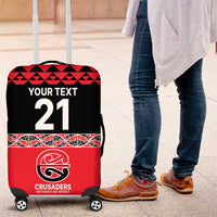 New Zealand Rugby Pacific Custom Luggage Cover Whatumoana Maori Kowhaiwhai Pattern LT9 Blue - Polynesian Pride
