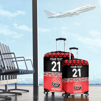 New Zealand Rugby Pacific Custom Luggage Cover Whatumoana Maori Kowhaiwhai Pattern LT9 - Polynesian Pride