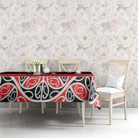 New Zealand Rugby Pacific Custom Tablecloth Whatumoana Maori Kowhaiwhai Pattern