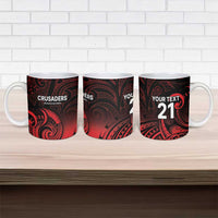 New Zealand Rugby Pacific Custom Ceramic Mug Whatumoana Maori Tribal Tattoo - Polynesian Pride