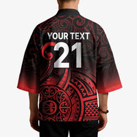 New Zealand Rugby Pacific Custom Kimono Whatumoana Maori Tribal Tattoo - Polynesian Pride