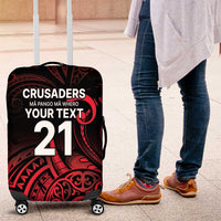 New Zealand Rugby Pacific Custom Luggage Cover Whatumoana Maori Tribal Tattoo LT9 Gold - Polynesian Pride