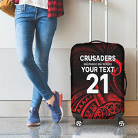 New Zealand Rugby Pacific Custom Luggage Cover Whatumoana Maori Tribal Tattoo LT9 - Polynesian Pride