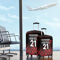 New Zealand Rugby Pacific Custom Luggage Cover Whatumoana Maori Tribal Tattoo LT9 - Polynesian Pride
