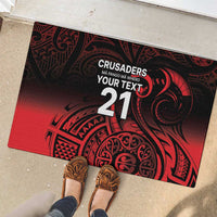 New Zealand Rugby Pacific Custom Rubber Doormat Whatumoana Maori Tribal Tattoo