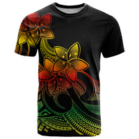 Polynesian Pride Plumeria Flowers T Shirt Polynesian Tribal Reggae Vibe LT9 Reggae - Polynesian Pride