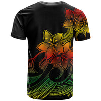 Polynesian Pride Plumeria Flowers T Shirt Polynesian Tribal Reggae Vibe LT9 - Polynesian Pride