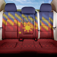 Personalized Philippines Eight Rays Sun Back Car Seat Cover Traditional Filipino Igorot Pattern Motif