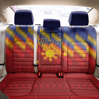 Personalized Philippines Eight Rays Sun Back Car Seat Cover Traditional Filipino Igorot Pattern Motif