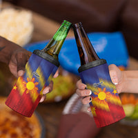 Personalized Philippines Eight Rays Sun 4 in 1 Can Cooler Tumbler Traditional Filipino Igorot Pattern Motif