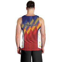 Personalized Philippines Eight Rays Sun Men Tank Top Traditional Filipino Igorot Pattern Motif