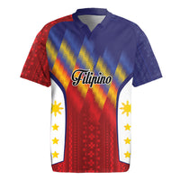 Personalized Philippines Eight Rays Sun Rugby Jersey Traditional Filipino Igorot Pattern Motif