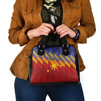Personalized Philippines Eight Rays Sun Shoulder Handbag Traditional Filipino Igorot Pattern Motif