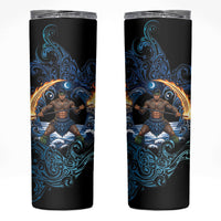 Samoa Siva Afi Skinny Tumbler Fireknife Fire Dance Pacific Tribal Motif