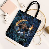 Samoa Siva Afi Tote Bag Fireknife Fire Dance Pacific Tribal Motif