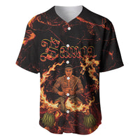 Samoa Siva Afi Dance Fireknife Baseball Jersey Polynesian Heritage Fire Dance