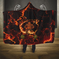 Samoa Siva Afi Dance Fireknife Hooded Blanket Polynesian Heritage Fire Dance