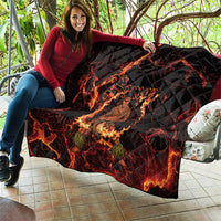 Samoa Siva Afi Dance Fireknife Quilt Polynesian Heritage Fire Dance