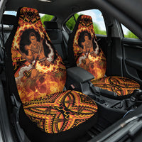 Samoa Siva Afi Dance Fireknife Car Seat Cover Samoan Tribal Motif Dancing in the Fire