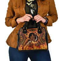 Samoa Siva Afi Dance Fireknife Shoulder Handbag Samoan Tribal Motif Dancing in the Fire