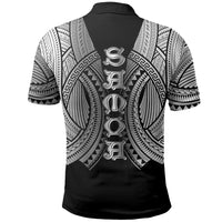 Samoan Ula Nifo Afi Tribal Polo Shirt Polynesian Pattern