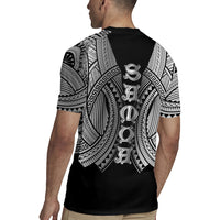Samoan Ula Nifo Afi Tribal Rugby Jersey Polynesian Pattern