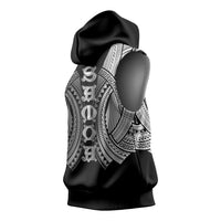 Samoan Ula Nifo Afi Tribal Sleeveless Hoodie Polynesian Pattern