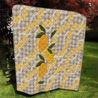 Maku'e Hawaiian Mango Palaka Quilt Aloha Hibiscus Pikake Lei
