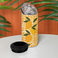 Alani Hawaiian Mango Palaka 4 in 1 Can Cooler Tumbler Aloha Hibiscus Pikake Lei